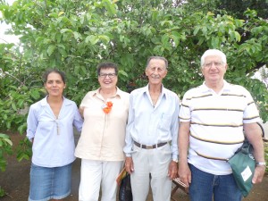 Prof.,  Milza, Rosa, José Leite e Messias Lopes.